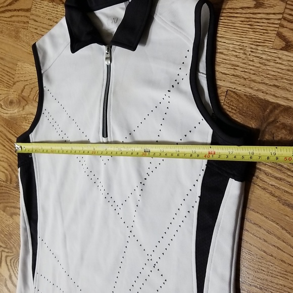 (S) Nivo Collared Sleeveless Golf Top Athleisure Activewear Sporty Athletic - Picture 4 of 11